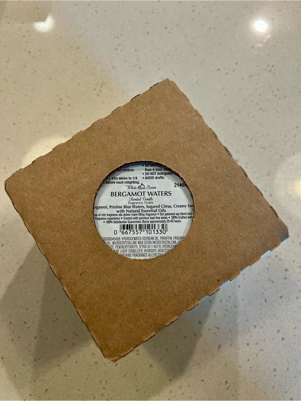 White Barn Bergamot Waters Scented Candle - NWT - Picture 7 of 8